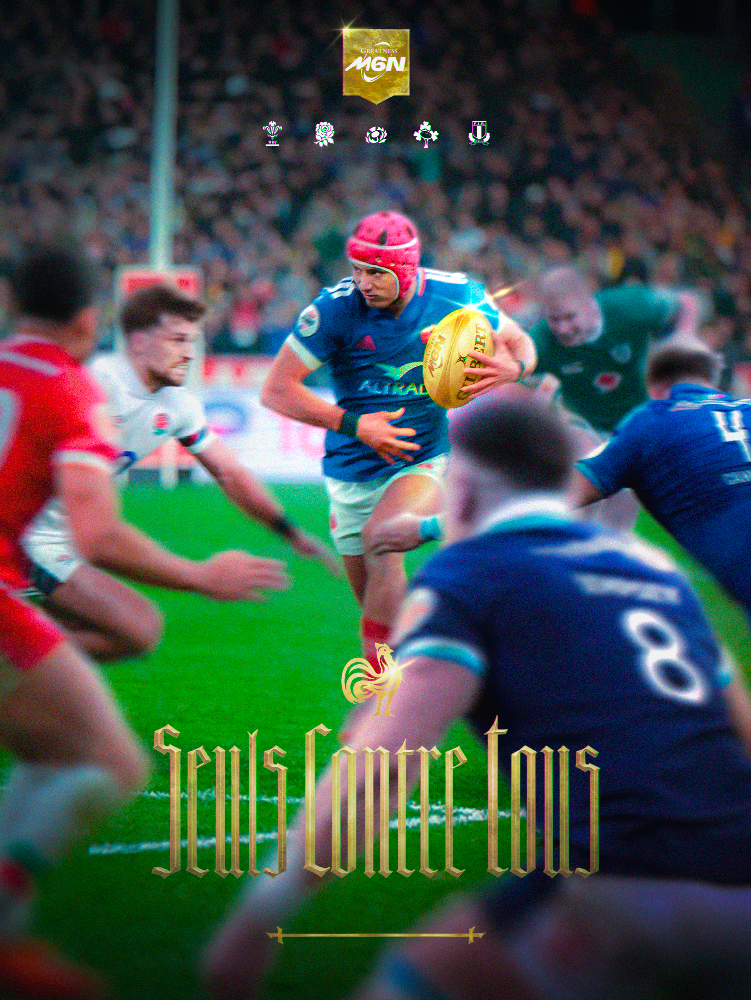 Affiche de rugby Seuls contre tous